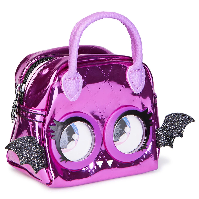 Micro Purse Pets, Chauve-souris Baddie, Petit sac à main élégant qui lève les yeux au ciel