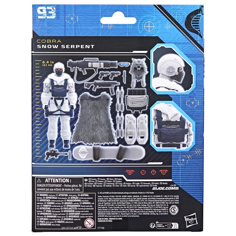 G.I. Joe Classified Series, figurine de collection deluxe Snow Serpent 93 de 15 cm