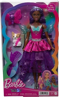 Barbie-A Touch of Magic-Brooklyn-Poupée avec 2 animaux féeriques