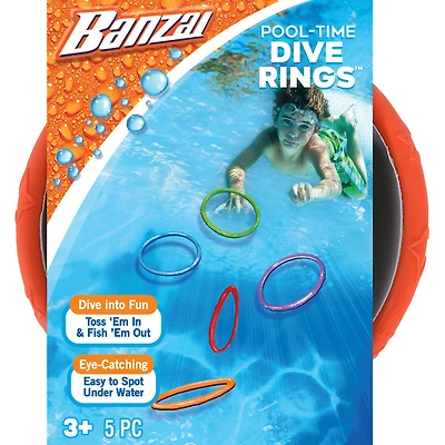 Anneaux de plongée en piscine, paquet de 5