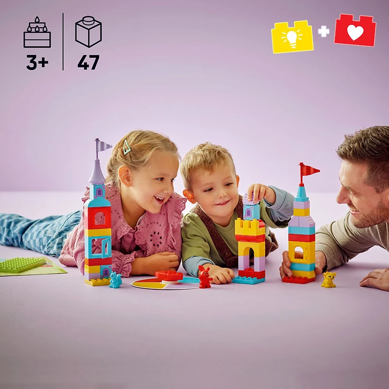 LEGO DUPLO Hopsy's Castle Game Building Toy for Pretend Play - Toddler Learning Set, Ages 3+ - 10450