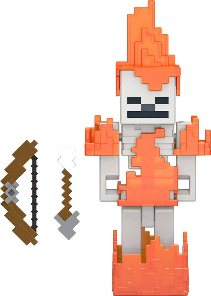 Collection de figurines et d'accessoires Minecraft Skeleton