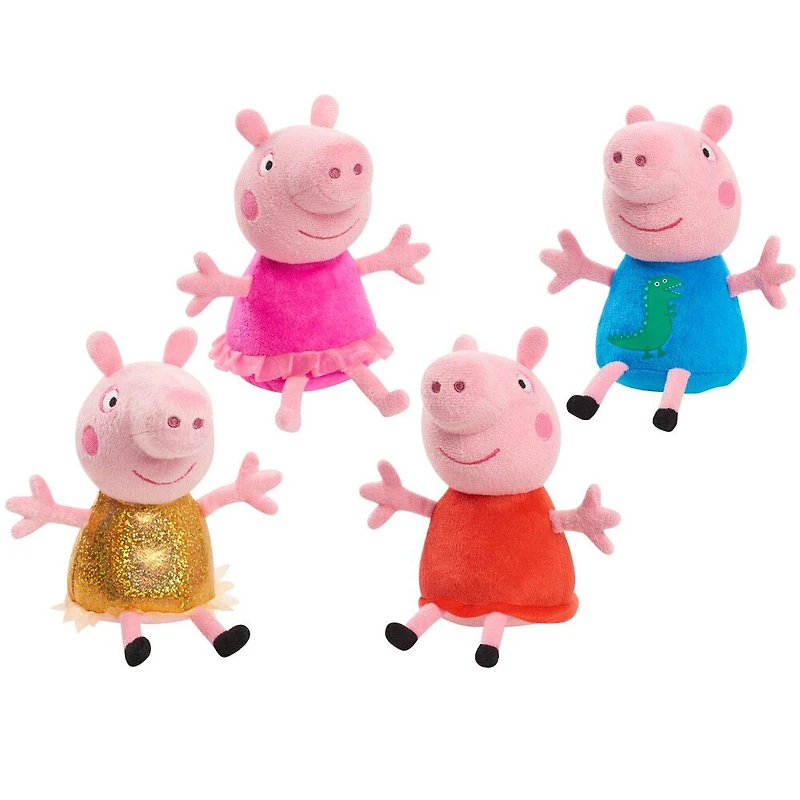 Peluche à Grains Peppa Pig de 20 cm (8 pouces) Peppa Pig, Petit Animal en Peluche Très Doux A Câliner