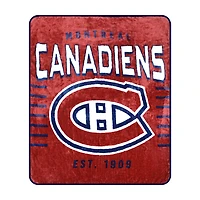 Couverture douce en peluche des Canadiens de Montreal de la LNH (60 x 70 pouces)