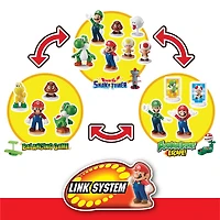 Epoch Games Super Mario Rally Tennis, Tabletop Skill and Action Game with Collectible Super Mario Action Figures