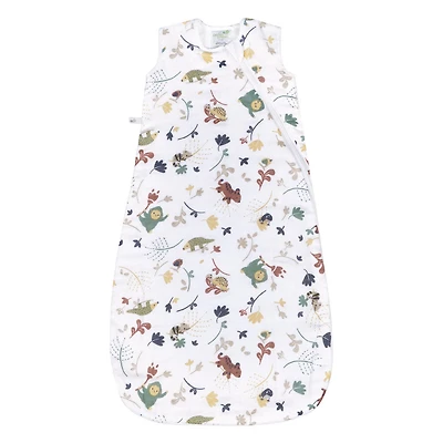 Perlimpinpin-Muslin sleep bag 1.5 TOG-Jungle green-6-18m