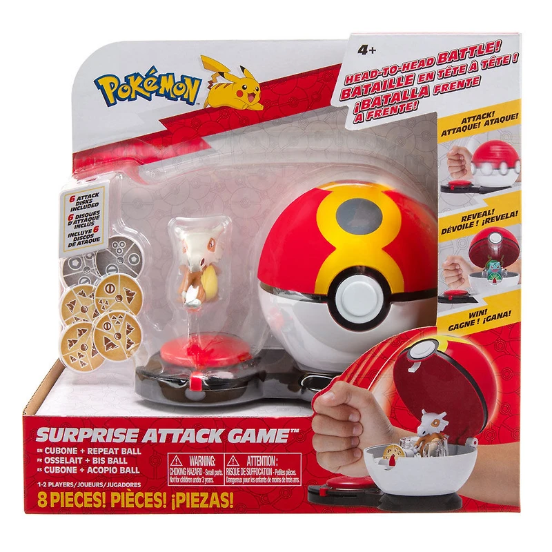 Jeu Pokémon Attaque surprise paquet unique - Osselait (Cubone) avec Bis Ball (Repeat Ball)