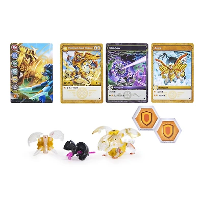 Bakugan Evolutions, Coffret Platinum Power Up Pharol avec Nano Aura et Fury