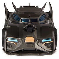 DC Comics, Coffret Crusader Batmobile avec figurine Batman exclusive de 10 cm, 3 figurines de super-méchants en papier