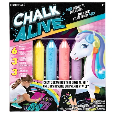 Chalk Alive Unicorn/Mermaid/Butterfly As