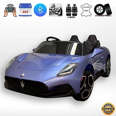 KidsVip 24V Maserati MC20 4WD W/RC- Cornflower Blue - English Edition