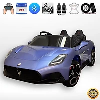 KidsVip 24V Maserati MC20 4WD W/RC- Cornflower Blue - English Edition