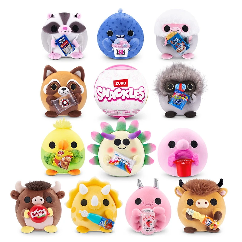 Snackles Sous licence Série 3 5 pouces Peluche de ZURU