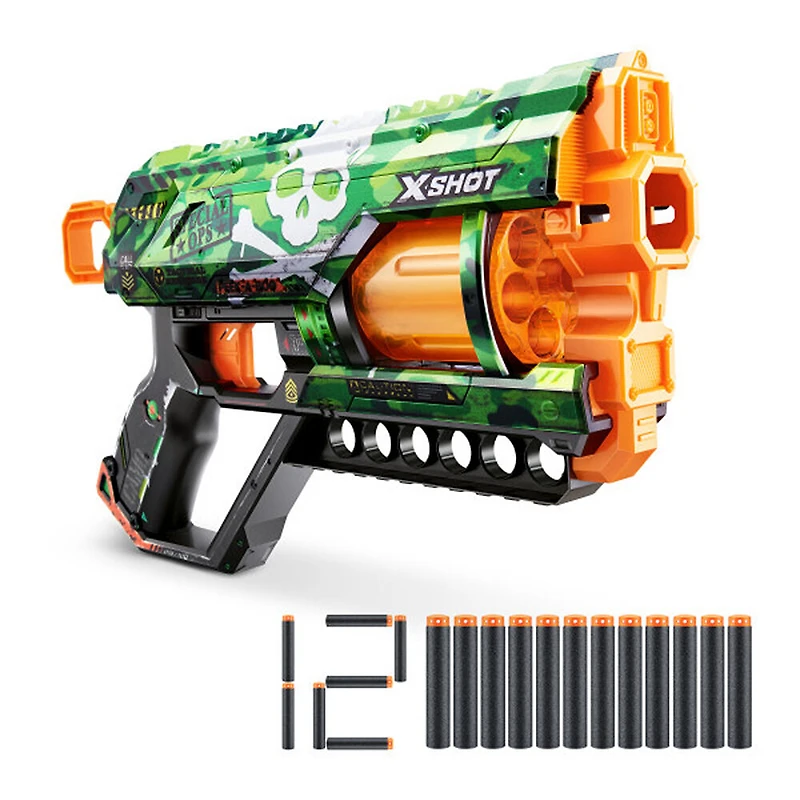 X-Shot Skins Griefer Blaster - Camo (12 Darts) by ZURU