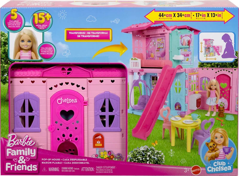 Barbie-Coffret La maison transformable de Chelsea-avec accessoires