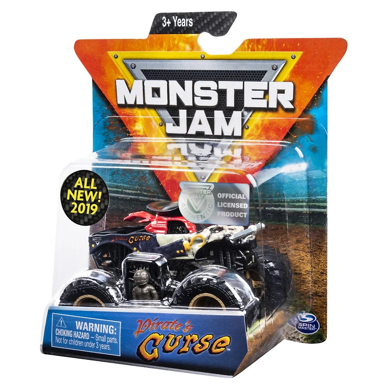 Monster Jam, Official Pirate's Curse Monster Truck, Die-Cast Vehicle, Crazy Creatures Series