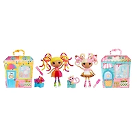 Lalaloopsy Silly Hair Doll - Scoops Waffle Cone with Pet Cat, 13" ice cream theme hair styling doll