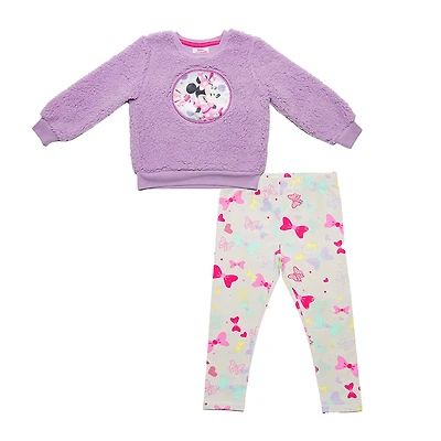 Disney Minnie Mouse - 2 Piece Combo Set - Purple and Grey - Size 3T - Toys R Us Exclusive