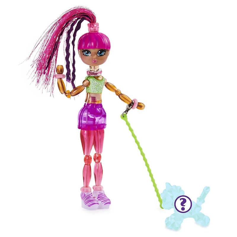 Twisty Girlz, Calli Coco Transforming Doll to Collectible Bracelet with Mystery Twisty Petz