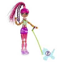 Twisty Girlz, Calli Coco Transforming Doll to Collectible Bracelet with Mystery Twisty Petz