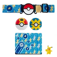 Pokémon Clip 'N Go - Bandolier Set - Quick Ball, Repeat Ball, and Pikachu (Female,), Belt, Bag - W4