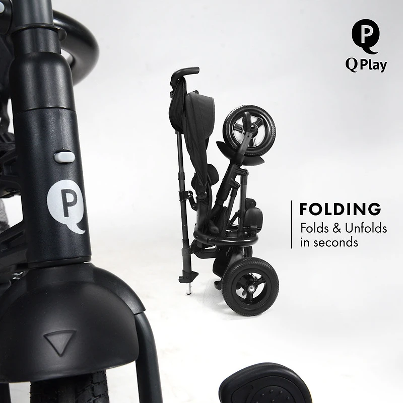 Rito Plus Folding Stroller/ Trike Black