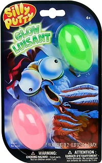 Crayola Silly Putty Glow Eggs, 2 Count - 1 par commande, la couleur peut varier (Chacun vendu séparément, sélectionné au hasard)