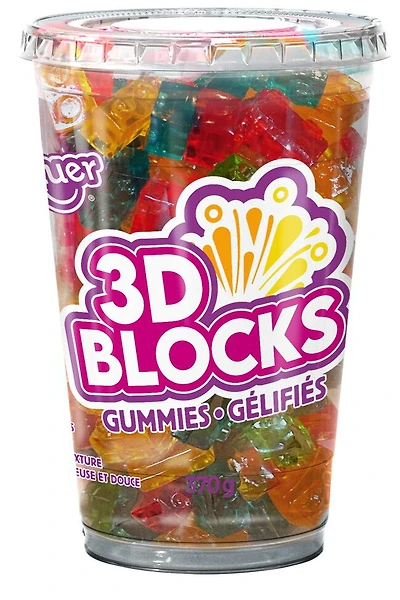 Huer 3D Blocks Gummies Cup 370g