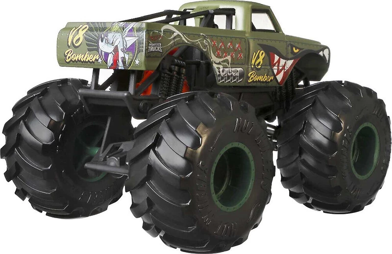 Hot Wheels- Monster Trucks - Véhicule V8 Bomber