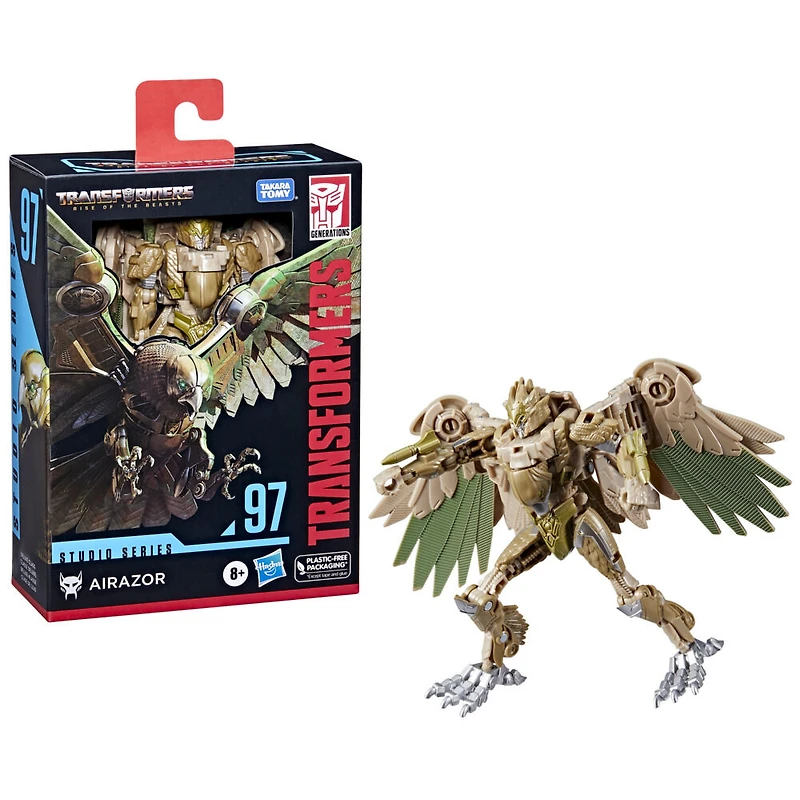Transformers Generations Studio Series 97, figurine Airazor classe Deluxe de 11 cm, Transformers: Rise of the Beasts