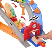 Cars-Piste de Course Rescue Road-coffret de quatre véhicules