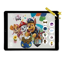 Adhésif mural avec réalité augmentée (inclus appli gratuite) - Wallstories/Pat'Patrouille - La fête dans la Grande Vallée