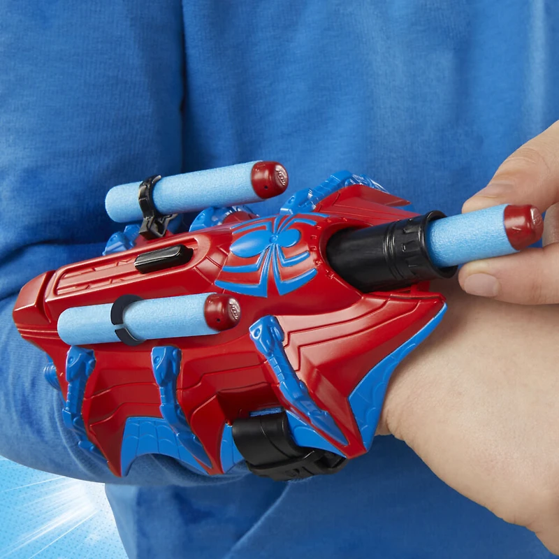 Marvel NERF Spider-Man Blaster Thwip-Tech, jouet de déguisement