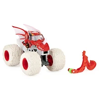 Monster Jam, Monster truck Bakugan Dragonoid officiel, véhicule en métal moulé, série Elemental Trucks, échelle 1:64
