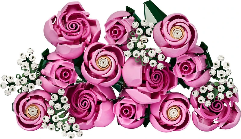 LEGO Botanicals Bouquet of Pink Roses Building Set for Adults, Ages 18+ - Floral Room Decor - 10374