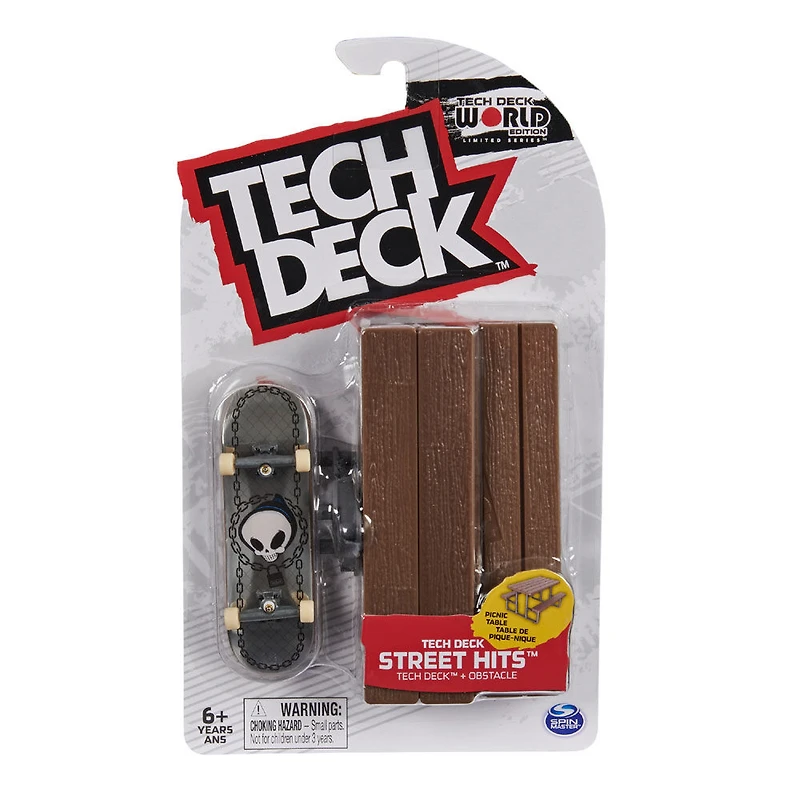 Tech Deck, Street Hits, Blind Skateboards Fingerboard with Picnic Table Obstacle