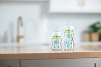 Options+ Wide Neck Glass Bottle Starter Set