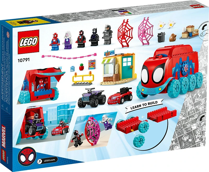 LEGO Marvel Le Q.G. mobile de l'équipe de Spider-Man 10791 Ensemble de jeu de construction (187 pièces)