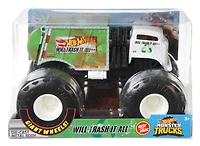 Hot Wheels - Monster Trucks - à l'échelle 1:24 avec roues géantes Trash It All Véhicule