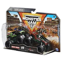 Monster Jam, Monster trucks officiels en métal moulé Grave Digger Vs. Northern Nightmare, échelle 1:64