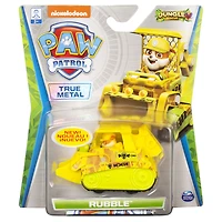 PAW Patrol, True Metal Rubble Collectible Die-Cast Vehicle, Jungle Rescue Series 1:55 Scale 