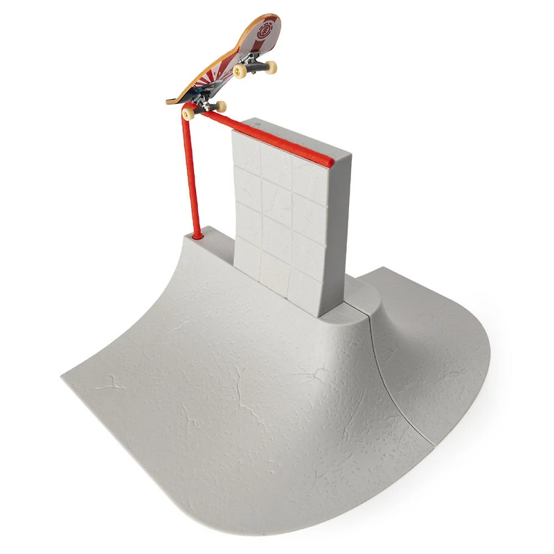 Tech Deck, Build-A-Park World Tour, P.F.K Skate Support Center, Ramp Set with Signature Fingerboard - English Edition