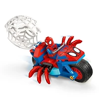 LEGO Marvel Spidey And His Amazing Friends Spidey on his Motorcycle vs. Rhino Toy, Ages 4+ - 11206