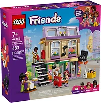LEGO Friends Le Magasin de Musique et l'Appartement, Ensemble de Construction, Jouet de Jeu de Simulation pour un Plaisir Créatif 42653