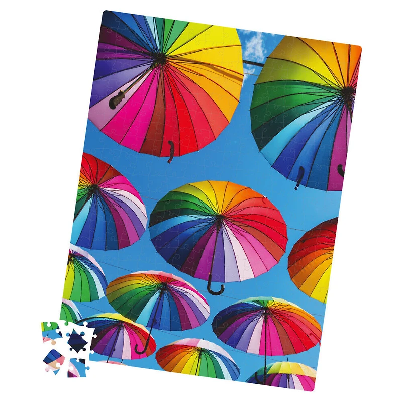 Puzzle Big Ben Luxe Milton Bradley de 300 pièces, Parapluies arc-en-ciel