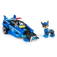 PAW Patrol : La Super Patrouille le film, Voiture avec figurine articulée Chase Super-Chiots