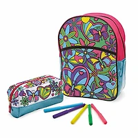 Out To Impress Color Your Own Backpack And Pencil Case - R Exclusive