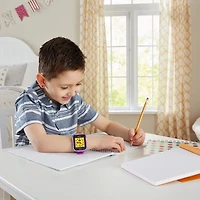 VTech KidiZoom Smartwatch DX3 avec deux appareils photo, lumière à DEL et flash, jumelage sécurisé des montres, effets photo et vidéo, jeux, podomètre, résistant aux éclaboussures