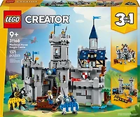 LEGO Creator 3 in 1 Medieval Horse Knight Castle Building Toy for Kids, Boys & Girls, Ages 9+ - 31168