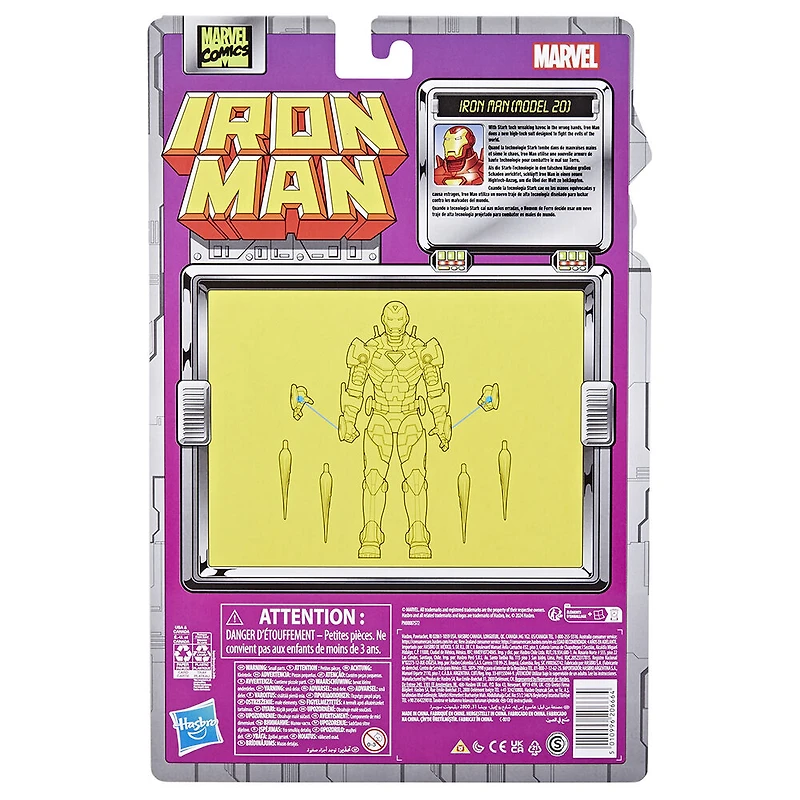 Marvel Legends Series Iron Man (Model 20), figurine inspirée des bandes dessinées